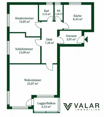 3-Zimmer-Wohnung kaufen in Gmunden – 73,42 m², € 299.000 – Bild 8 von 8