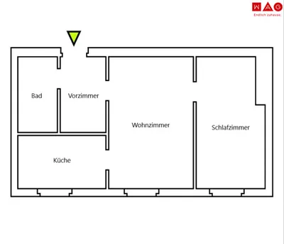 2-Zimmer-Wohnung mieten in Leoben – 38,6 m², € 413 – Bild 8 von 8