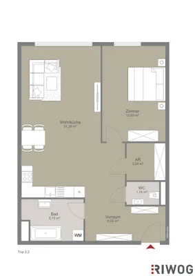 2-Zimmer-Wohnung mieten in Mistelbach – 61,07 m², € 999 – Bild 25 von 25
