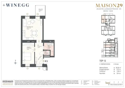 2-Zimmer-Wohnung kaufen in Wien – 56,09 m², € 560.000 – Bild 10 von 10