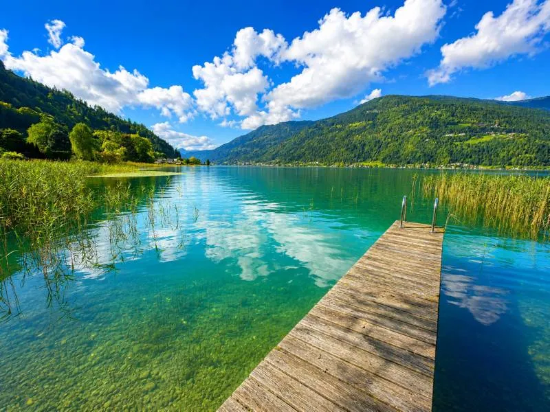 SELTENES SEEJUWEL IN SONNIGER PANORAMALAGE AM OSSIACHER SEE, Ossiach