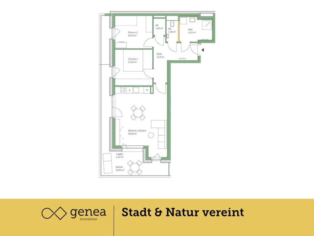 Provisionsfrei | Exklusive Wohneinheiten in Jakomini Verde | Parkähnliche Umgebung - Ansicht 2