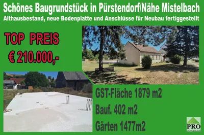 Immobilie kaufen in Mistelbach – 1 879 m², € 210.000
