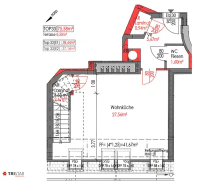2-Zimmer-Wohnung kaufen in Wien – 75,58 m², € 545.000 – Bild 20 von 20