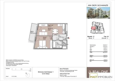 2-Zimmer-Wohnung mieten in Wien – 45,22 m², € 1.040 – Bild 9 von 9