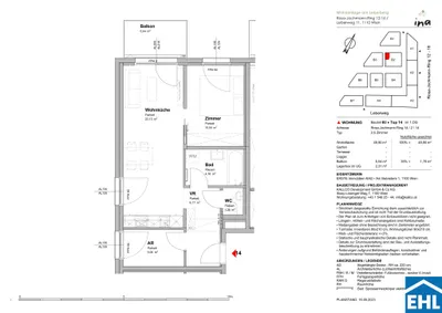 2-Zimmer-Wohnung mieten in Wien – 49,9 m², € 876 – Bild 5 von 5