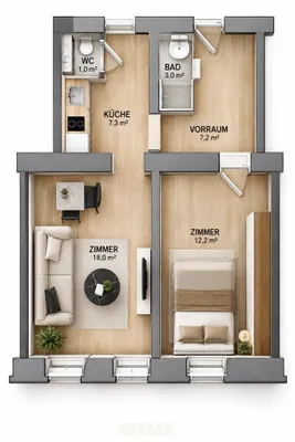 2-Zimmer-Wohnung kaufen in Wien – 48 m², € 215.000 – Bild 13 von 13