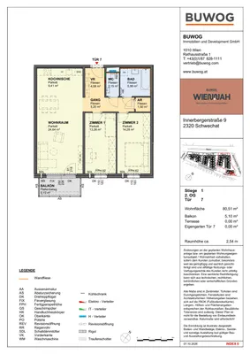 3-Zimmer-Wohnung kaufen in Bruck an der Leitha – 80,51 m², € 498.000 – Bild 3 von 13