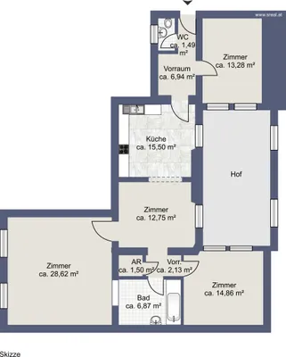 4-Zimmer-Wohnung kaufen in Wien – 104 m², € 1.390.000 – Bild 8 von 9