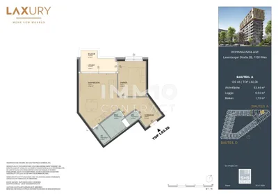 2-Zimmer-Wohnung kaufen in Wien – 53,44 m², € 410.000 – Bild 14 von 14