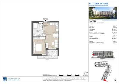 2-Zimmer-Wohnung mieten in Sankt Pölten – 51 m², € 799 – Bild 13 von 13