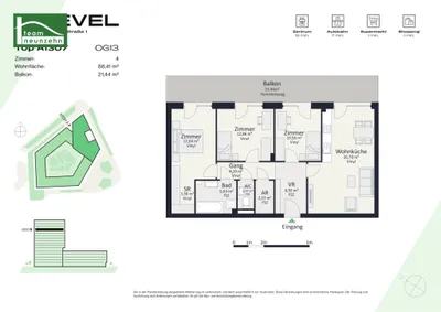 4-Zimmer-Wohnung mieten in Graz – 88,41 m², € 1.515 – Bild 28 von 28