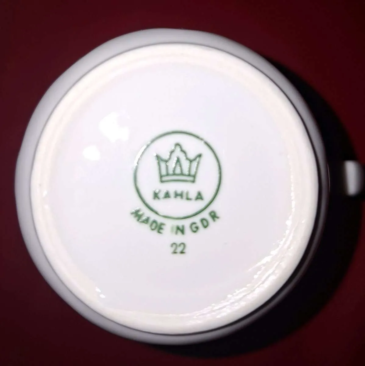 DDR Porzellan Krug Kahla - Made in GDR, € 4,- (8483 Deutsch Goritz)