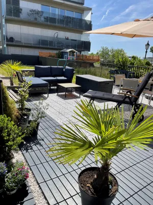 Dachgarten Wohnung mit Garagenplatz
