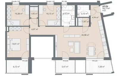4-Zimmer-Wohnung kaufen in Innsbruck – 94,77 m², € 860.000 – Bild 12 von 12