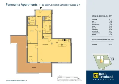 3-Zimmer-Wohnung mieten in Wien – 139,92 m², € 3.075 – Bild 27 von 27