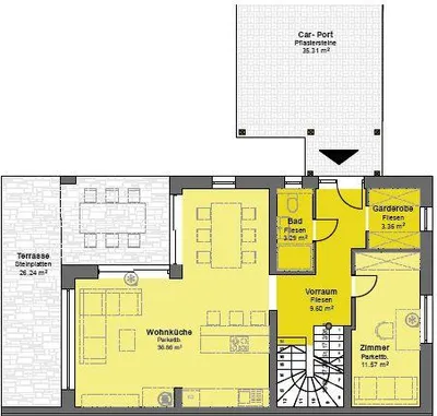 6-Zimmer-Haus kaufen in Korneuburg – 131,36 m², € 488.950 – Bild 7 von 14