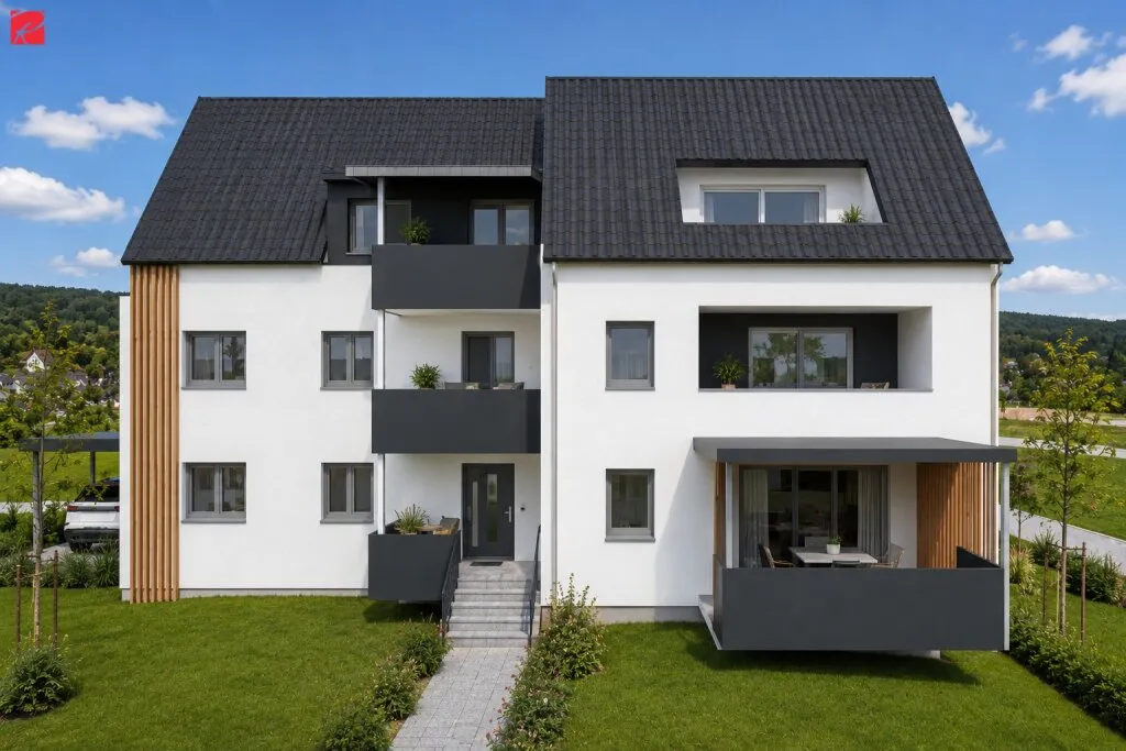 Hochwertige Neubauwohnung mit großem Balkon - Ansicht 3