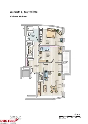 3-Zimmer-Wohnung mieten in Mödling – 95 m², € 1.994 – Bild 11 von 11