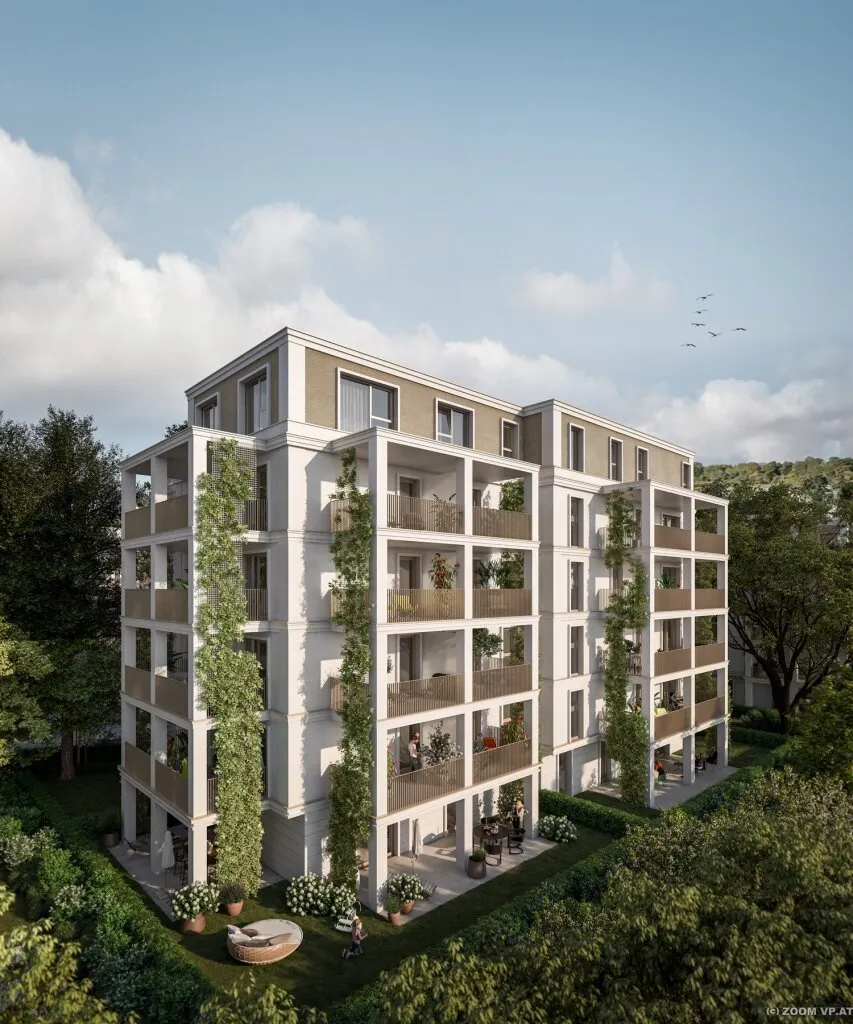 Charmante 1,5 Zimmer Wohnung mit großen Balkon (Süd-Ost) und wunderschönem Blick ! STADTVILLEN WILHELMINENBERG – pohled 2