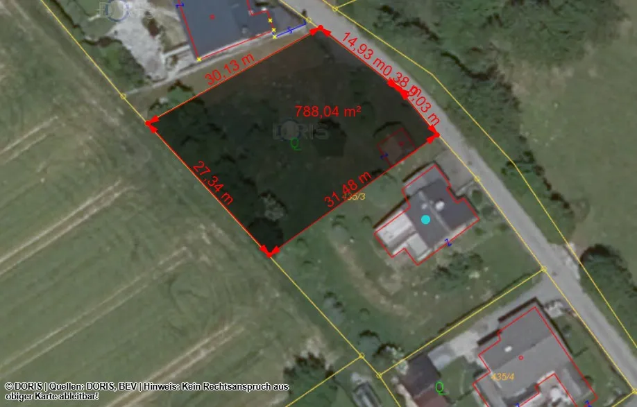 Ca. 788m² Baugrundstücke um €159.000,- mit Blick ins Grüne in ländlicher Ruhelage! – pohled 2