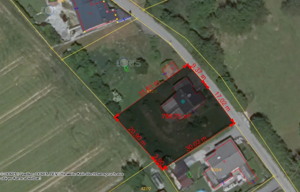 Ca. 788m² Baugrundstücke um €159.000,- mit Blick ins Grüne in ländlicher Ruhelage! – pohled 3