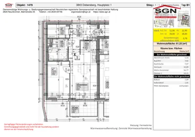 2-Zimmer-Wohnung mieten in Waidhofen an der Thaya – 61,22 m², € 920 – Bild 7 von 7