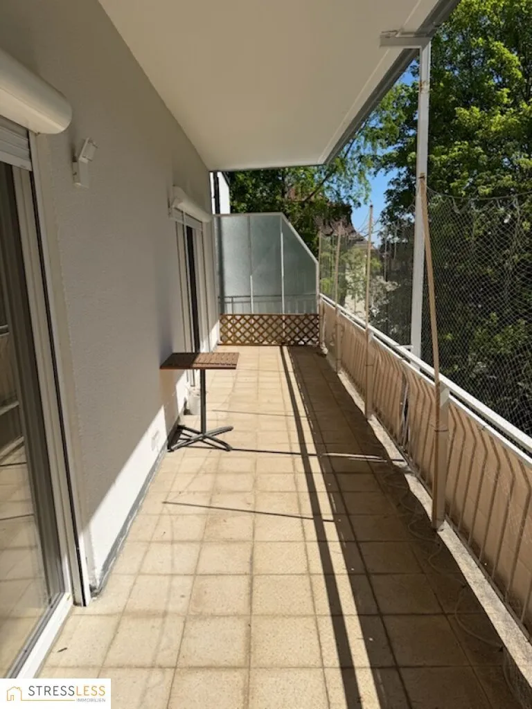 Sonnige 3 Zimmer Mietwohnung mit großem (ca. 22 m²) großem Balkon in Grünruhelage des 19.Bezirks! - Ansicht 2