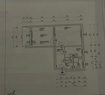 2-Zimmer-Wohnung mieten in Wien – 54 m², € 609