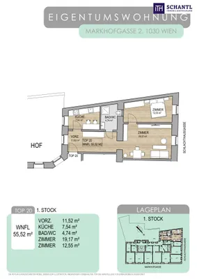 3-Zimmer-Wohnung kaufen in Wien – 55,52 m², € 270.000 – Bild 24 von 24