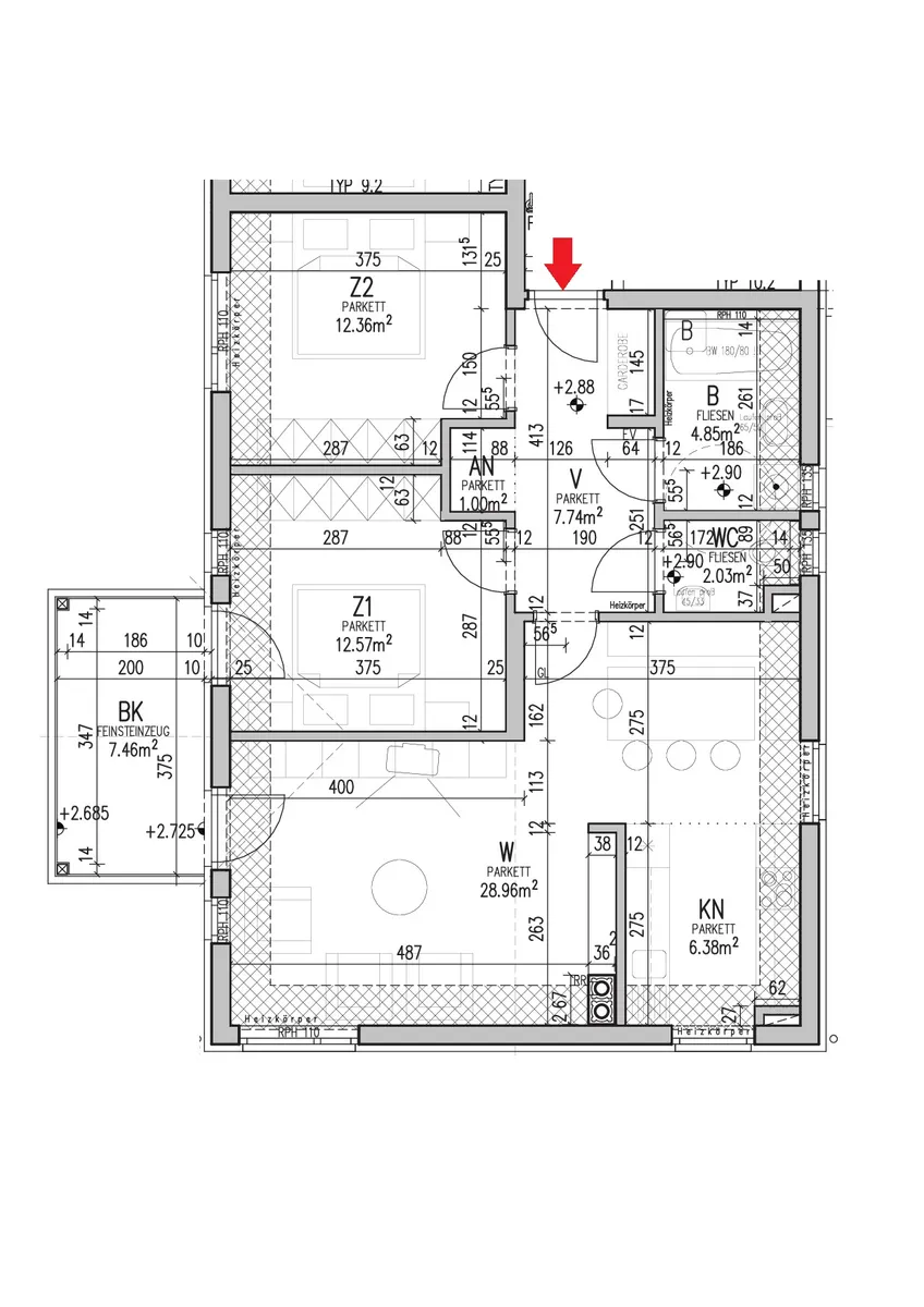 Wohnung – Teufenbach - Ansicht 2