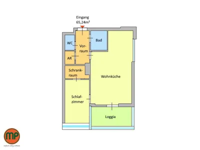 2-Zimmer-Wohnung kaufen in Wien – 56,49 m², € 399.000 – Bild 14 von 18