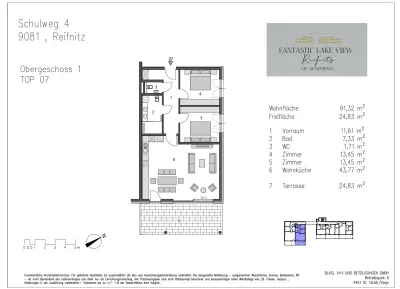 3-Zimmer-Wohnung kaufen in Klagenfurt Land – 91,32 m², € 1.204.000 – Bild 14 von 14