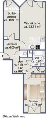 3-Zimmer-Wohnung kaufen in Wien – 68,28 m², € 319.900 – Bild 17 von 18