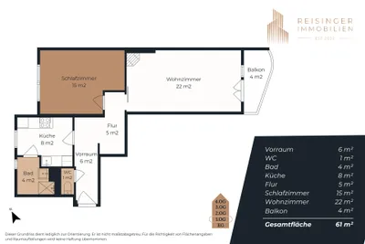 2-Zimmer-Wohnung mieten in Linz – 61 m², € 1.000 – Bild 17 von 17