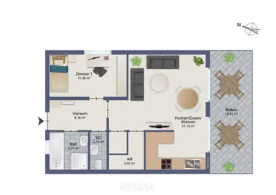 4-Zimmer-Wohnung kaufen in Graz-Umgebung – 97,02 m², € 385.000 – Bild 15 von 16