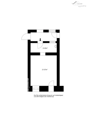 1-Zimmer-Gewerbeimmobilie mieten in Neunkirchen – 29 m², € 301 – Bild 5 von 7