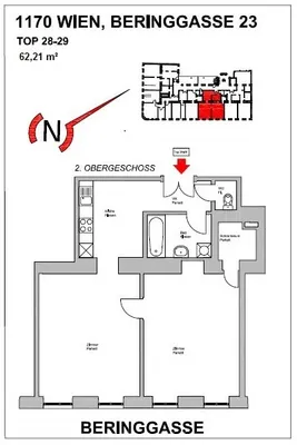 2-Zimmer-Wohnung kaufen in Wien – 62,21 m², € 279.000 – Bild 17 von 18