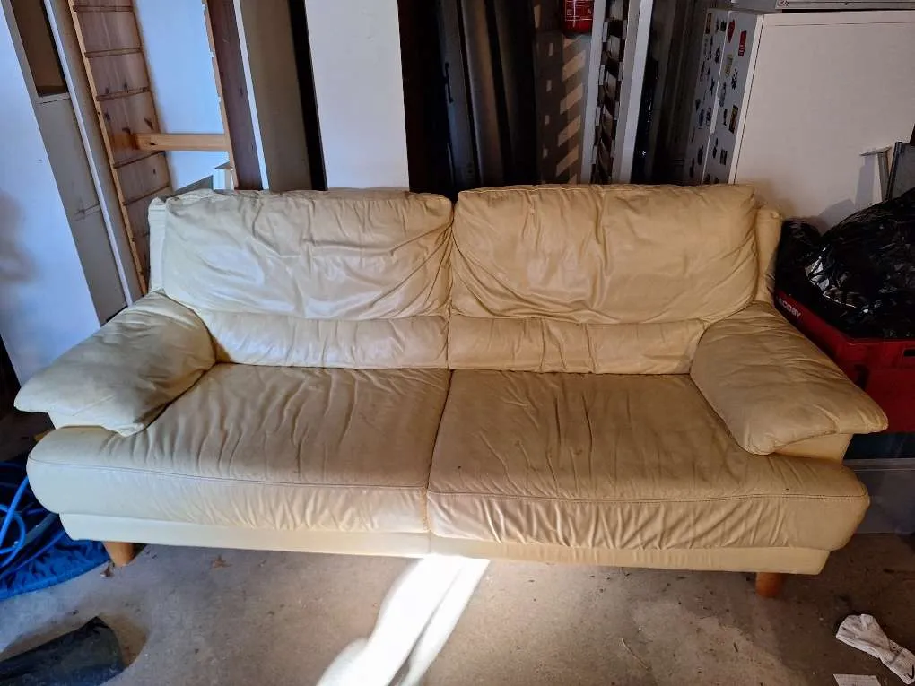 Leder Couch, gebraucht, € 50,- (5400 Hallein)