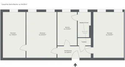 3-Zimmer-Wohnung mieten in Baden – 94,55 m², € 870 – Bild 11 von 11