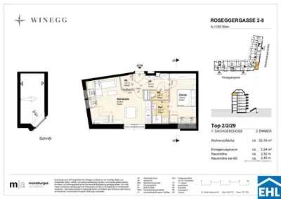 2-Zimmer-Wohnung kaufen in Wien – 55,1 m², € 408.000 – Bild 13 von 13