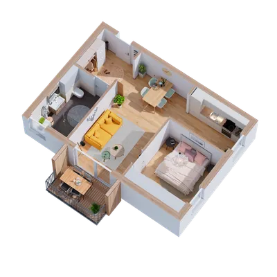 2-Zimmer-Immobilie kaufen in Perg – 49,82 m², € 186.548 – Bild 8 von 9
