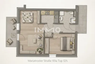 2-Zimmer-Wohnung kaufen in Graz – 43 m², € 147.000 – Bild 2 von 3