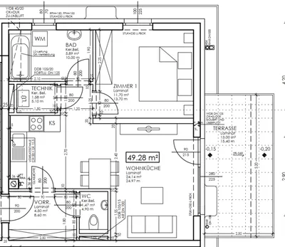 Geförderte 2-Zimmer Mietwohnung mit Kaufoption | ca. 49 m² | Erdgeschoss | Terrasse, photo 1
