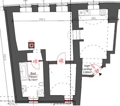 2-Zimmer-Wohnung mieten in Krems an der Donau – 57 m², € 635 – Bild 2 von 12
