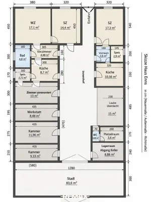 4-Zimmer-Haus kaufen in Tulln – 100 m², € 125.000 – Bild 14 von 15