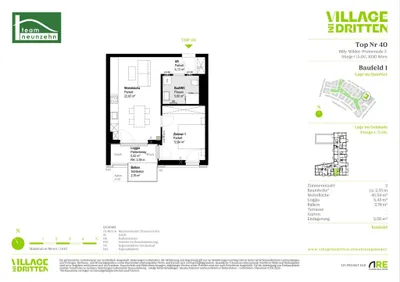 2-Zimmer-Wohnung mieten in Wien – 45,59 m², € 1.149 – Bild 29 von 29