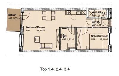 2-Zimmer-Wohnung mieten in Ried im Innkreis – 57 m², € 830 – Bild 6 von 6