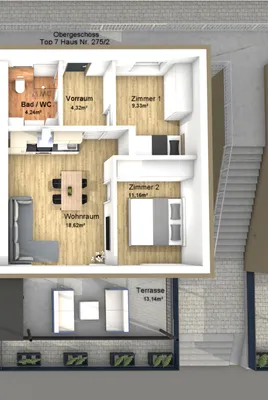 3-Zimmer-Wohnung mieten in Weiz – 50 m², € 893 – Bild 14 von 14