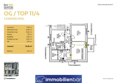 3-Zimmer-Wohnung kaufen in Ried im Innkreis – 59,86 m², € 169.000 – Bild 16 von 16